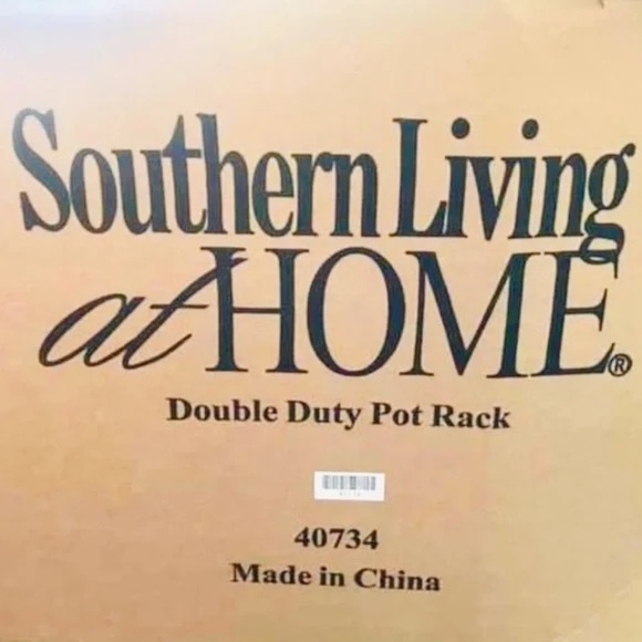 Southern Living Double Duty Wall Mount Pot Rack with Hooks NWOT 40734 - Picture 11 of 11